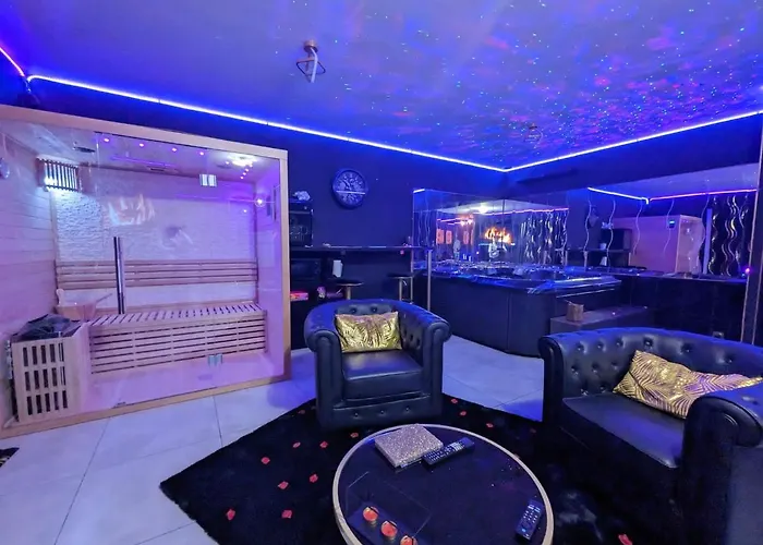 La Gold Jacuzzi & Sauna Prive Love hotel Perpignan